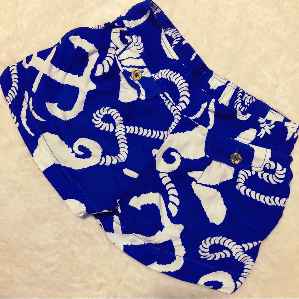 Lilly Pulitzer Melrose Shorts in Schooner Blue Doc